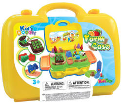 Kid's Toys 21 db-os farmépítő gyurmakészlet dobozban (11311)