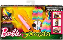 Mattel Barbie: Crayola színezős ruhák (FPW12)