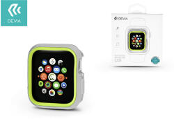 DEVIA Tok Devia Dazzle Series - Apple Watch 4 védőtok - 40mm - ezüst/neon zöld