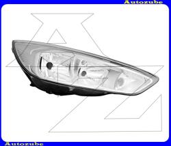 FORD FOCUS MK3 2014.10-2020.02 Fényszóró jobb króm házas (H7/H1/LED) nappali fénnyel, motorral DEPO 431-11C9RMLDEM1