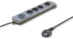 Qoltec 4 Plug 1.5 m Switch (50163)