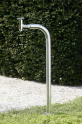 Eichenwald Ideal Kerti csap, L-alakú, kerekített, 40 mm, fényezett rozsdamentes acélból