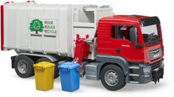 BRUDER MAN TGS oldaltöltős kukásautó (03761)