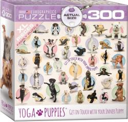 EUROGRAPHICS Yoga Puppies XL puzzle 300 db-os (8300-0992)