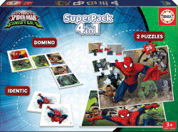 Educa Spiderman SuperPack 4in1 - 2x puzzle, 1x pexeso és domino (17197)