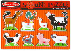 Melissa & Doug Hangos puzzle - A farm állatai (K-726)