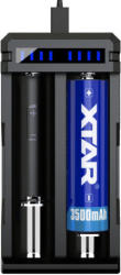 Xtar 18650 20700 21700 SC2 USB Lithium-Ion Li-Ion akkumulátor/cella 2A gyorstöltő töltő/adapter - intercell