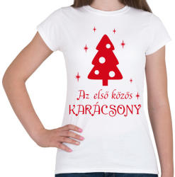 printfashion Első közös karácsony - Női póló - Fehér (1135031)