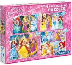 Clementoni Disney Princess 4 az 1-ben puzzle 20,60,100,180 db-os (07721)