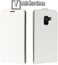 Samsung SM-A730F Galaxy A8 Plus (2018), Flip mobiltok, lefelé nyíló, Fehér
