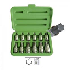 JBM Torx dugófej készlet 1/2 12db- (JBM51261)