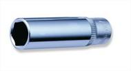 JONNESWAY Kézi dugókulcsfej 1/4" 6lap hosszított 4, 5mm (S04HD21045)