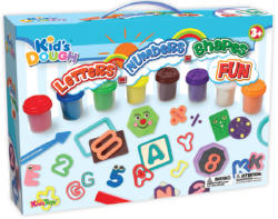 Kid's Toys Betűk, számok, formák gyurmakészlet 57 db-os (KIDS-11734)