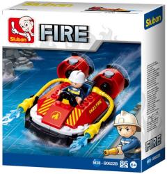 Sluban Fire - Kis tűzoltó légpárnás csónak építőjáték készlet (M38-B0622B)