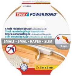 tesa Szerelõszalag, keskeny, 2 x 9 mm x 5 m, TESA, "Powerbond (TE55714) - tutitinta