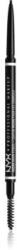NYX Cosmetics Professional Makeup Micro Brow Pencil szemöldök ceruza árnyalat 08 Black 0.09 g