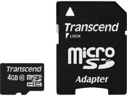 Transcend microSDHC 4GB Class 10 TS4GUSDHC10
