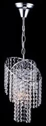 Maytoni Candelabru Diamant Crystal Picolla, 1 bec dulie E27, 230V, D. 17cm, H. 70 cm, Nichel (DIA129-01-N)