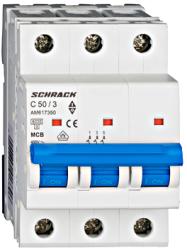 Schrack Intrerupator automat tripolar MCB, AMPARO 6kA, C 50A, 3P (AM617350)