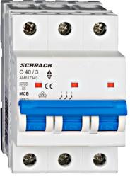 Schrack Intrerupator automat tripolar MCB, AMPARO 6kA, C 40A, 3P (AM617340)