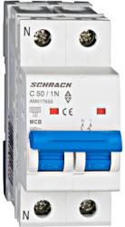 Schrack Intreruptor automat modular MCB, AMPARO 6kA, C 50A, 1P+N (AM617650)