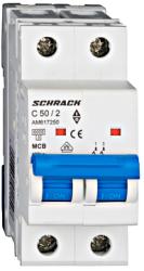 Schrack Intrerupator automat bipolar MCB, AMPARO 6kA, C 50A, 2P (AM617250)