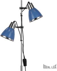 Ideal Lux Lampa de podea Elvis, 2 becuri, dulie E27, D: 240 mm, H: 1600 mm, Albastru (042800 IDEAL LUX)