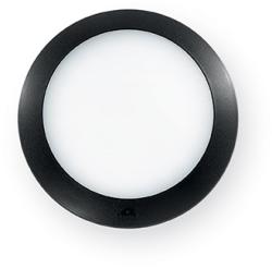 Ideal Lux Aplica de exterior Berta medie, 1 LED, dulie GX53, D: 275 mm, H: 80 mm, Negru (096414 IDEAL LUX)