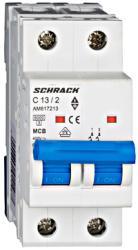 Schrack Intrerupator automat bipolar MCB, AMPARO 6kA, C 13A, 2P (AM617213)