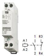 Schrack Contactor bipolar 20A 1ND+1NI 230V Schrack (BZ326438)