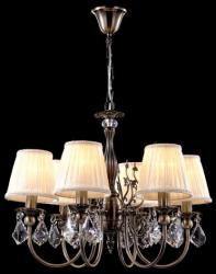 Maytoni Candelabru Latona, 6 becuri dulie E14, 230V, D. 57cm, H. 47 cm, Bronz (ARM301-06-R)