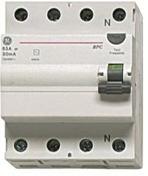 General Electric Intrerupator tetrapolar diferential RCCB/BP 4P/AC 25A/0,  03MA (606208) (Siguranta automata, contor electric) - Preturi
