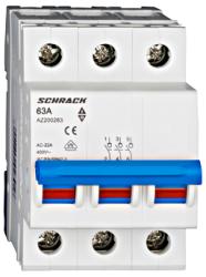 Schrack Comutator principal modular AMPARO, 63A, 3-poli (AZ200263)