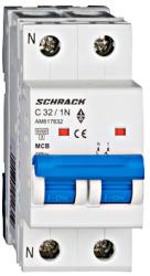 Schrack Intreruptor automat modular MCB, AMPARO 6kA, C 32A, 1P+N (AM617632)