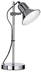 Ideal Lux Veioza Polly, 1 bec, dulie E27, L: 230 mm, H: 430 mm, Crom (109107 IDEAL LUX)