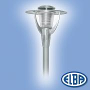 ELBA Corp de iluminat pietonal, 26W fluo-compact gri transparent refl. OL, AVIS 02 IP66, ELBA (24491003)