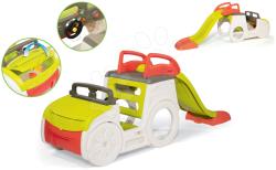 Smoby Căţărătoare maşină Adventure Car Smoby cu sunet, nisipar şi tobogan de 150 cm cu protecție UV de la 18 luni (SM840205)