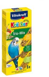 Vitakraft Kracker Trio Mix - banán, gyógynövény, kivi hullámos papagájnak (3 db)