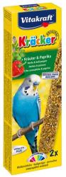 Vitakraft Kracker - gyógynövények és piros paprika hullámos papagájnak (2 db)