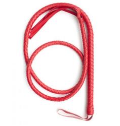  Piros fonott ostor-180cm - diamondsexshop