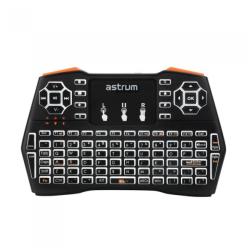 Astrum KW360 vezeték nélküli billentyűzet LED háttérvilágítással, multi-touch funkció (Smart TV kompatibilitás), angol kiosztás