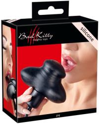  Bad Kitty - pumpálható száj pecek (fekete) - erotikashow