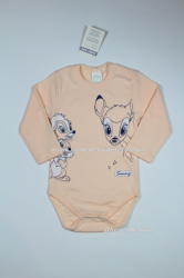 SUNNY KIDS Боди с дълъг ръкав Бамби, рипс, 86