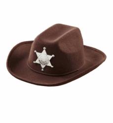 Widmann Barna Cowboy kalap sheriff csillaggal (0489Q)