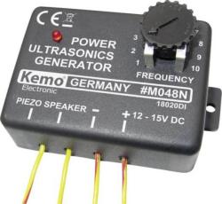 Kemo M048 ultrahang generátor modul, 12V, max. : 25m, 10-40 kHz