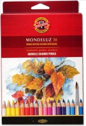 KOH-I-NOOR Set 36 creioane colorate Aquarell MONDELUZ FRUCTE KOH-I-NOOR, cutie carton, culori asortate