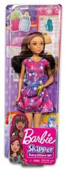 Mattel Barbie - Skipper : Barna hosszú hajú bébiszitter csillagos ruhában (FXG93)