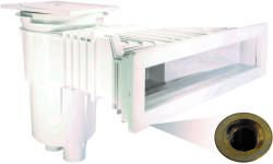 IML Szuper szkimmer 17, 5 l sárgaréz dugókkal, fehér, fóliás medencékhez