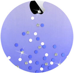Comma Carcasa iPhone 6/6S Comma Unique Polka Blue (Cristale Swarovski®, electroplacat) (CMPOLKAIPH6BL)
