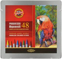 KOH-I-NOOR Set 48 creioane colorate fara lemn PROGRESSO AQUARELL KOH-I-NOOR